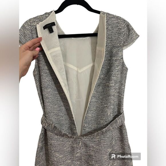 NWT JCREW Cap Sleeve Tweed Dress 8 - Picture 5 of 13